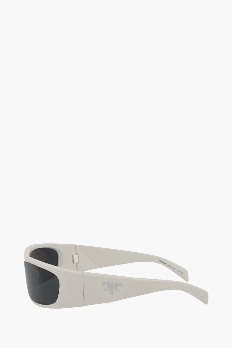 PRADA Men Butterfly Sunglasses in White Acetate 2