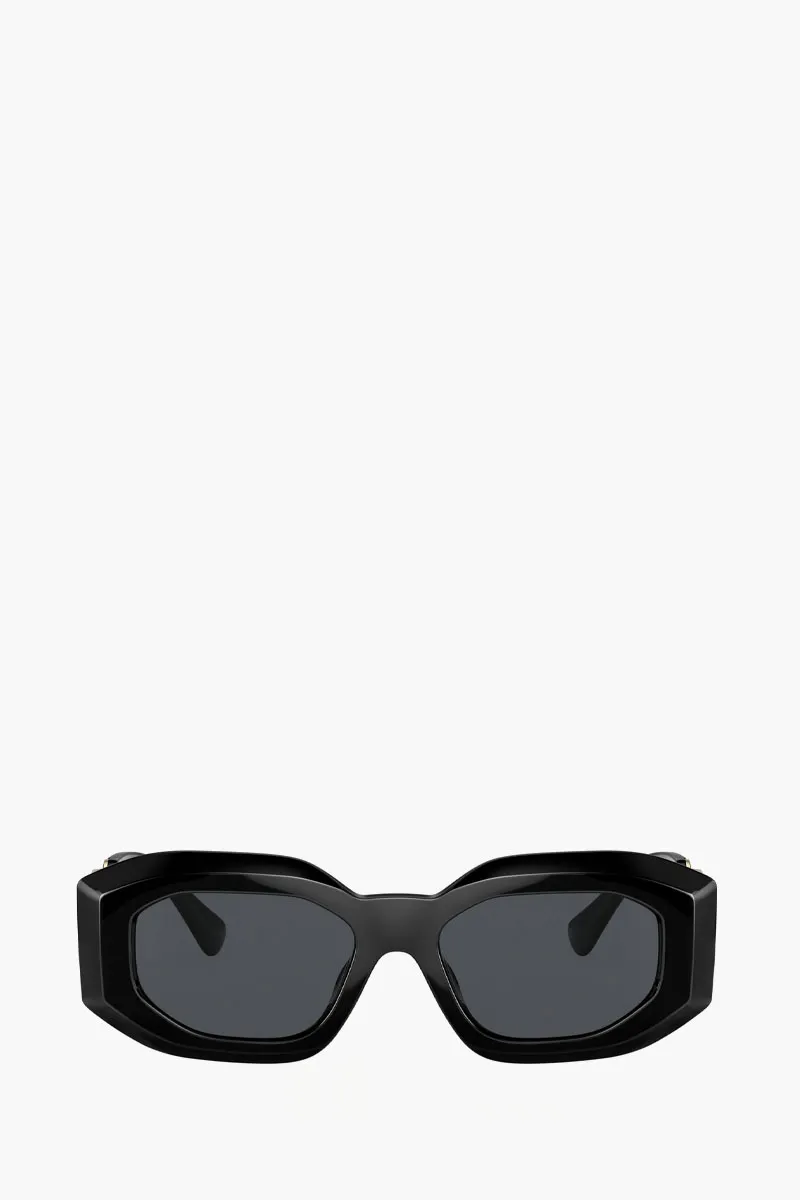 VERSACE Women Maxi Medusa Biggie Sunglasses in Black/Dark Grey Plastic 0