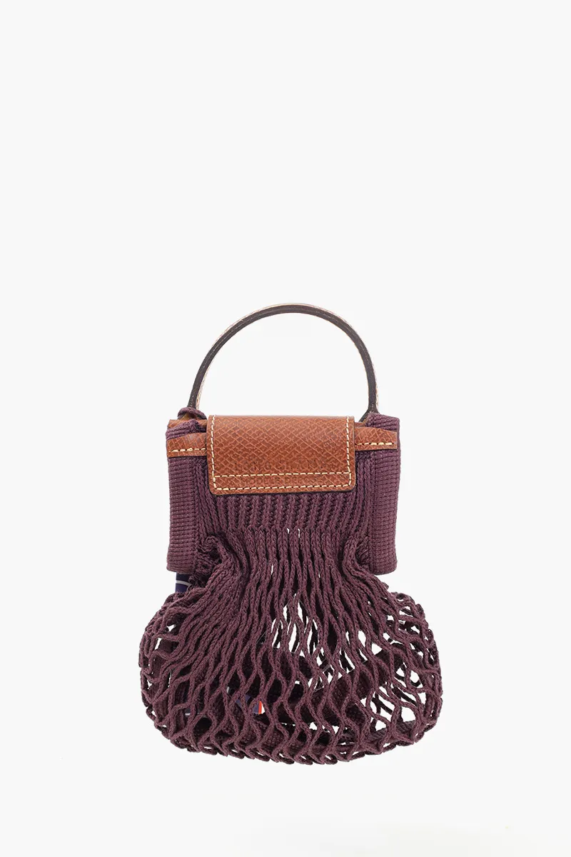 LONGCHAMP Le Pliage Filet XS Crossbody Bag in Eggplant 1