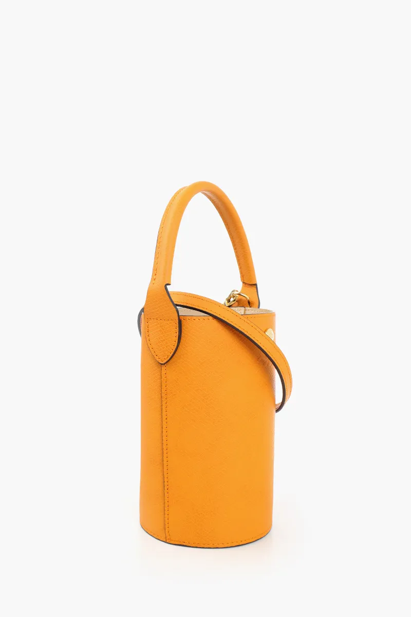 LONGCHAMP Epure Bucket Crossbody Bag in Apricot Leather 1