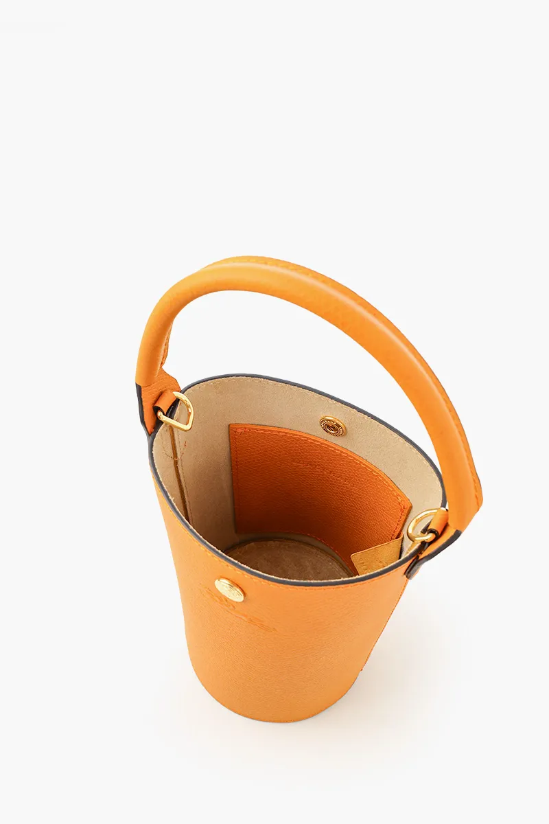 LONGCHAMP Epure Bucket Crossbody Bag in Apricot Leather 3