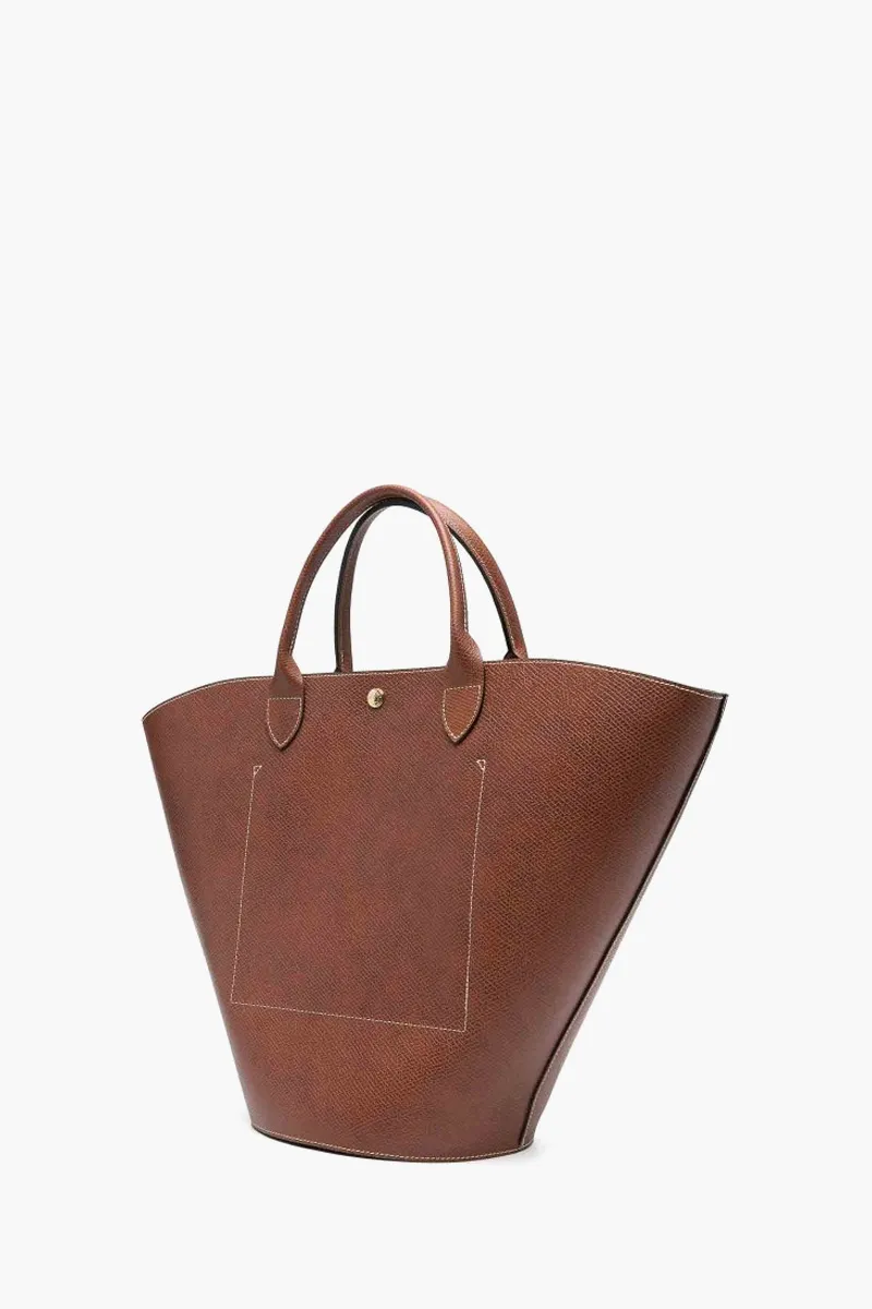 LONGCHAMP EPURE XL Tote Bag in Brown Cowhide Leather 1