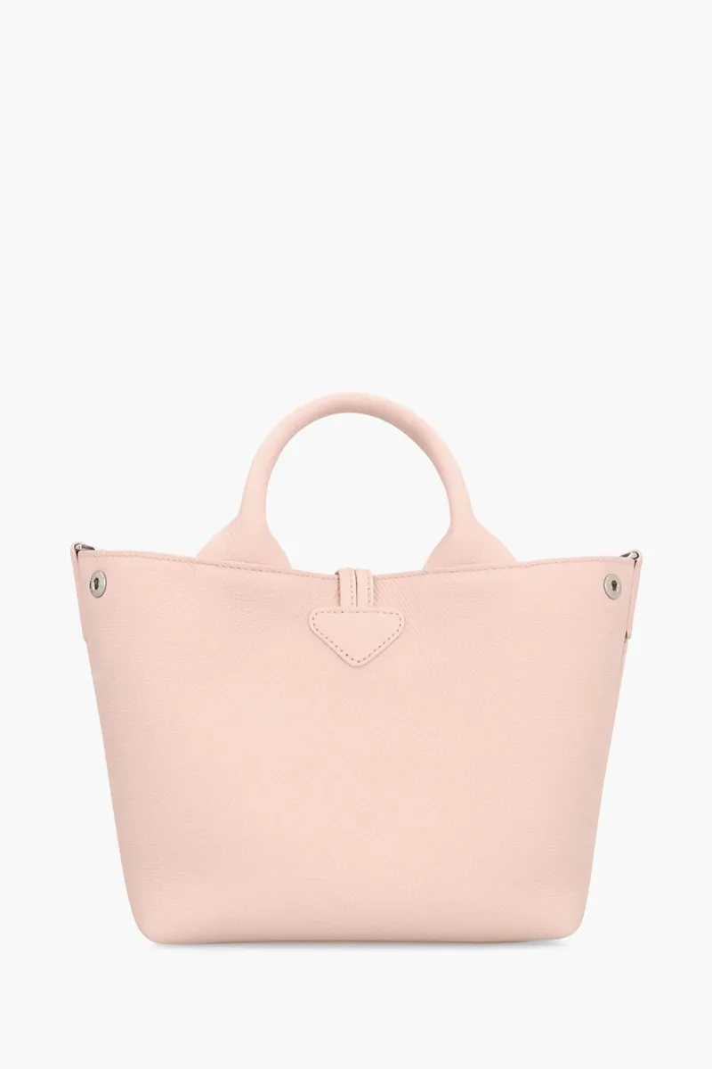 LONGCHAMP Small Le Roseau Top Handle Hand Bag in Ballerina Grained Leather 2