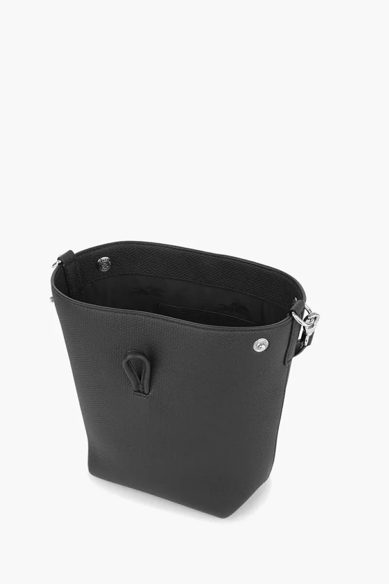 LONGCHAMP Le Roseau XS Bucket Bag in Black Leather 2