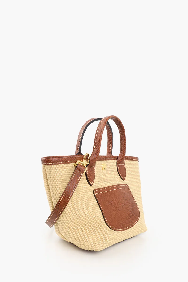 LONGCHAMP XS Le Pliage Collection Basket Bag in Brown  1