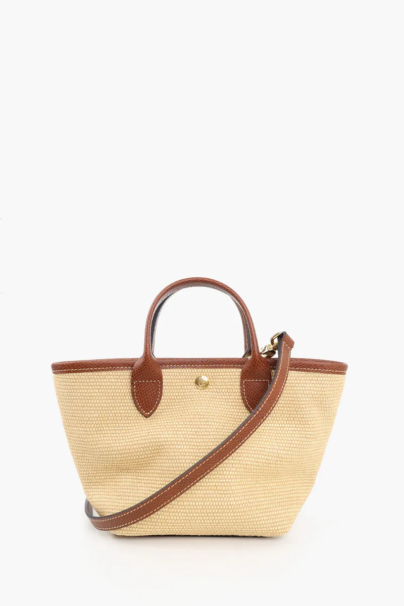 LONGCHAMP XS Le Pliage Collection Basket Bag in Brown  2