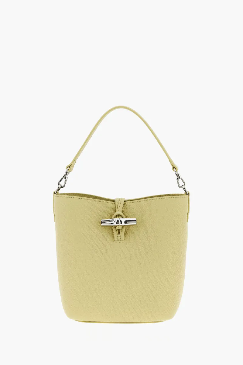 LONGCHAMP Le Roseau Xs Bucket Bag in Pistachio Cowhide Leather 0