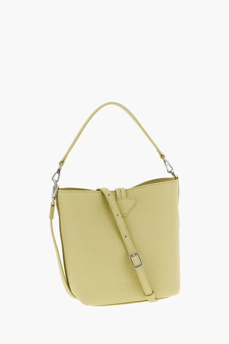 LONGCHAMP Le Roseau Xs Bucket Bag in Pistachio Cowhide Leather 1