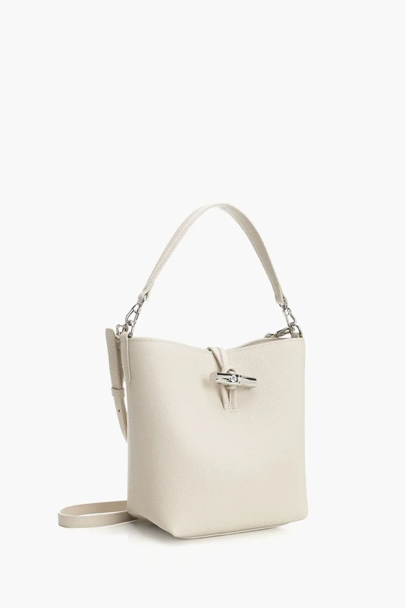 LONGCHAMP Le Roseau Xs Bucket Bag in Paper Cowhide Leather 1