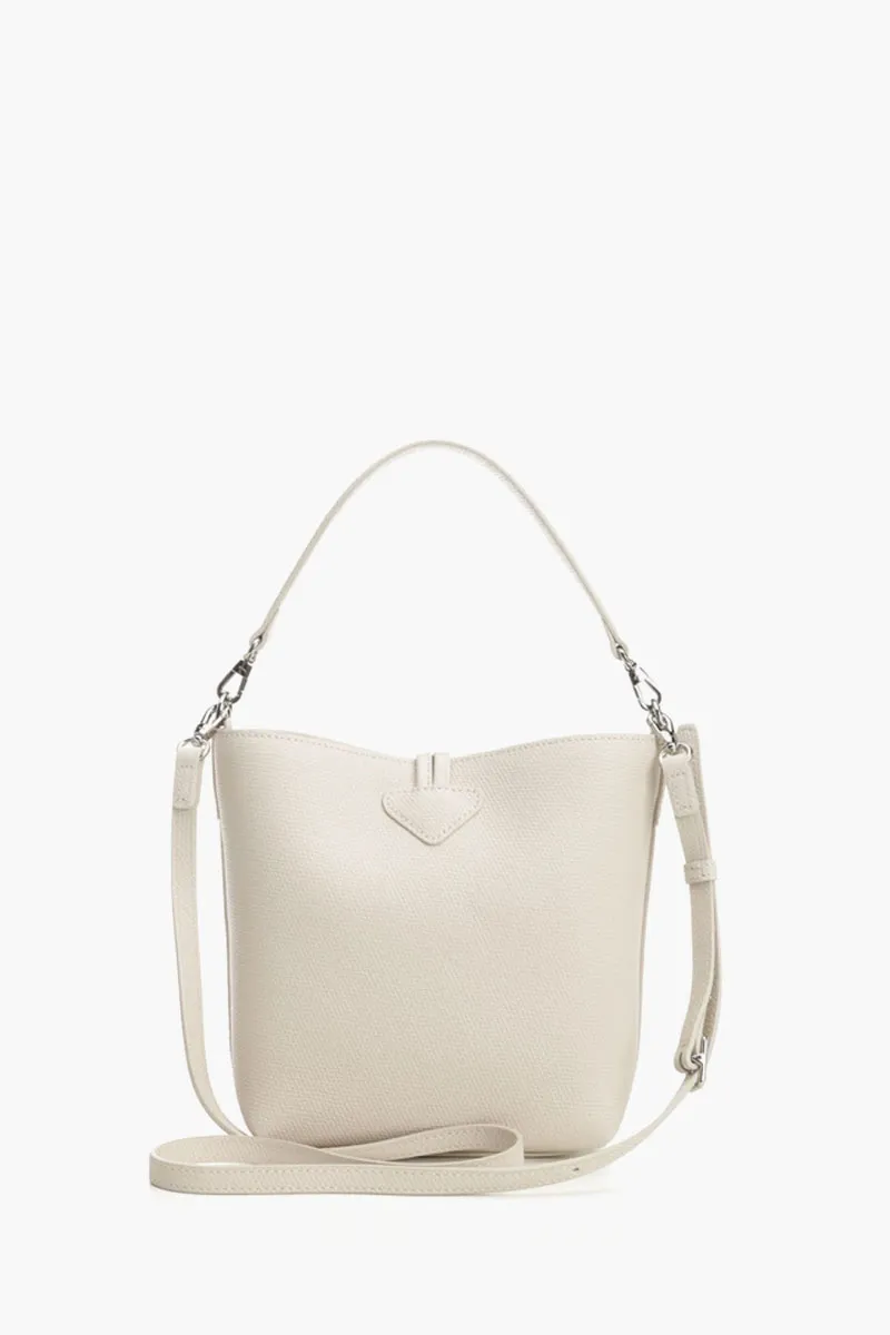 LONGCHAMP Le Roseau Xs Bucket Bag in Paper Cowhide Leather 2