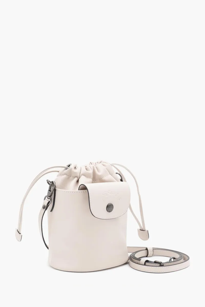 LONGCHAMP Le Pliage Xtra Drawstring Bucket Bag in Paper Leather 1