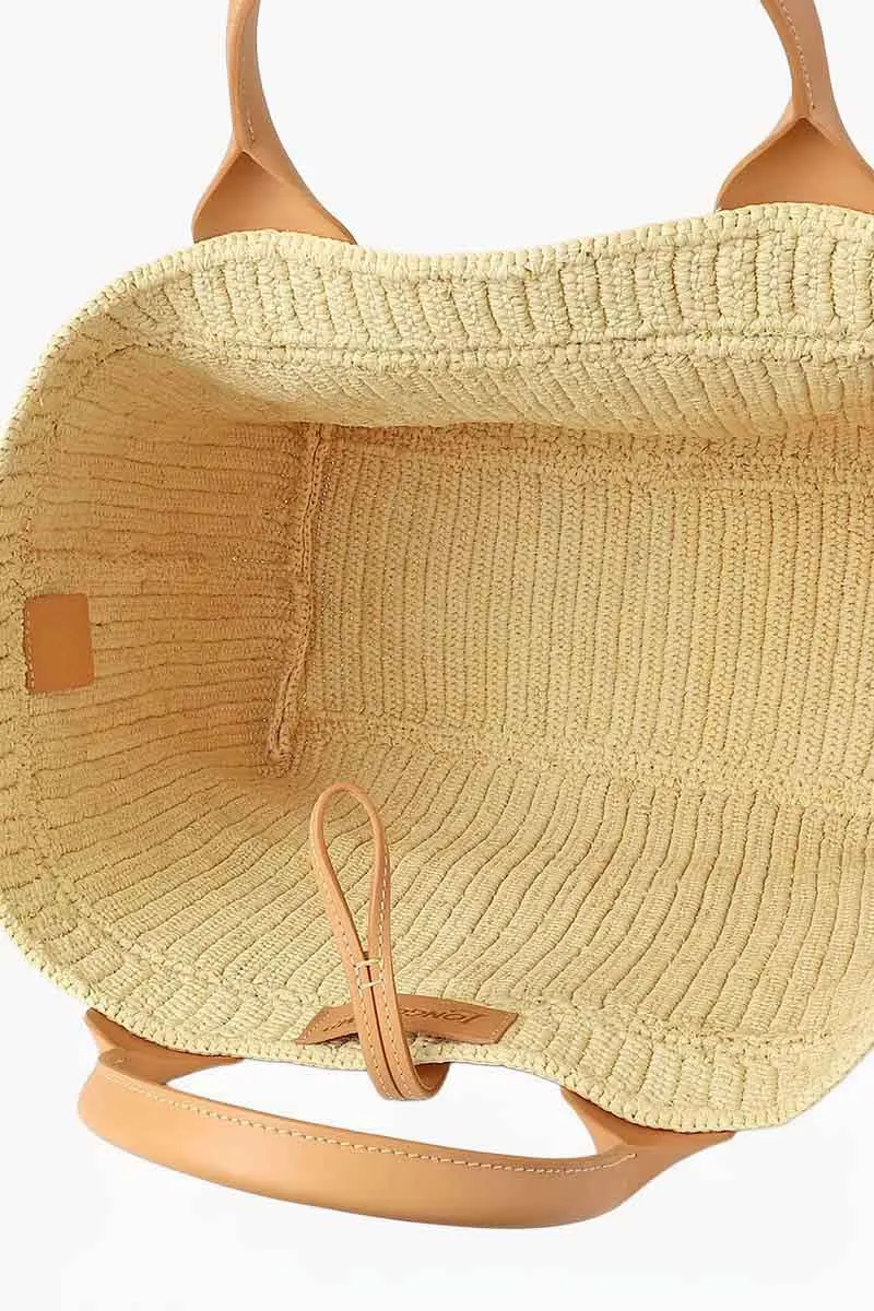 LONGCHAMP Large Le Roseau Tote Bag in Natural Raphia 3