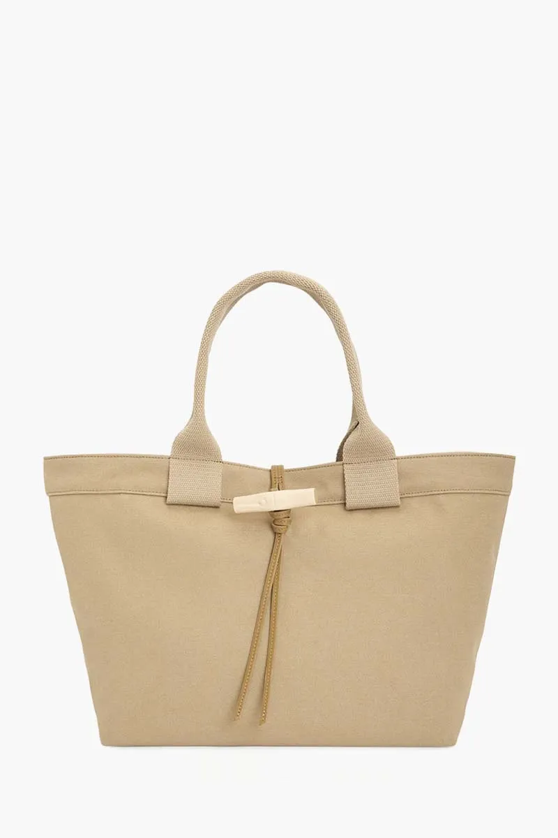 LONGCHAMP Large Le Roseau Cabas Tote Bag in Desert Canvas 0