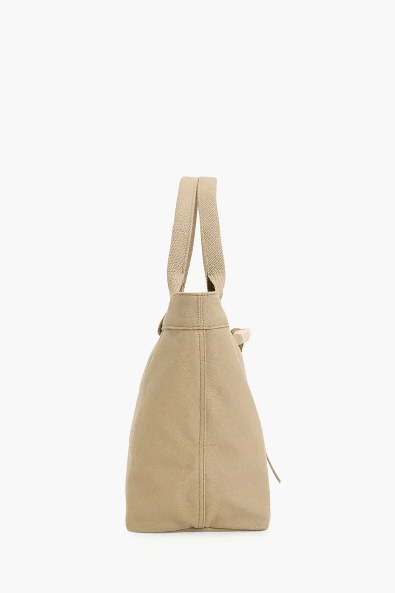 LONGCHAMP Large Le Roseau Cabas Tote Bag in Desert Canvas 1