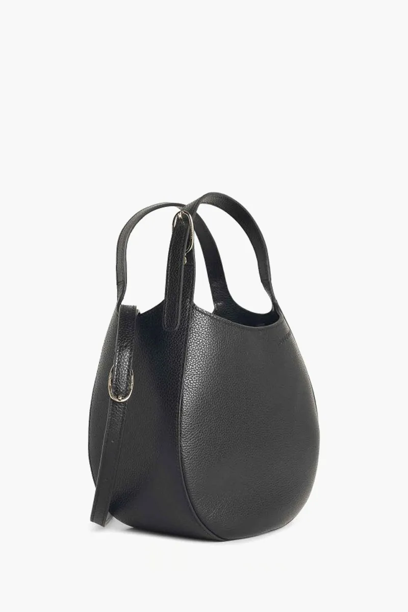 LONGCHAMP Le Foulonné Small Handbag in Black Leather 1