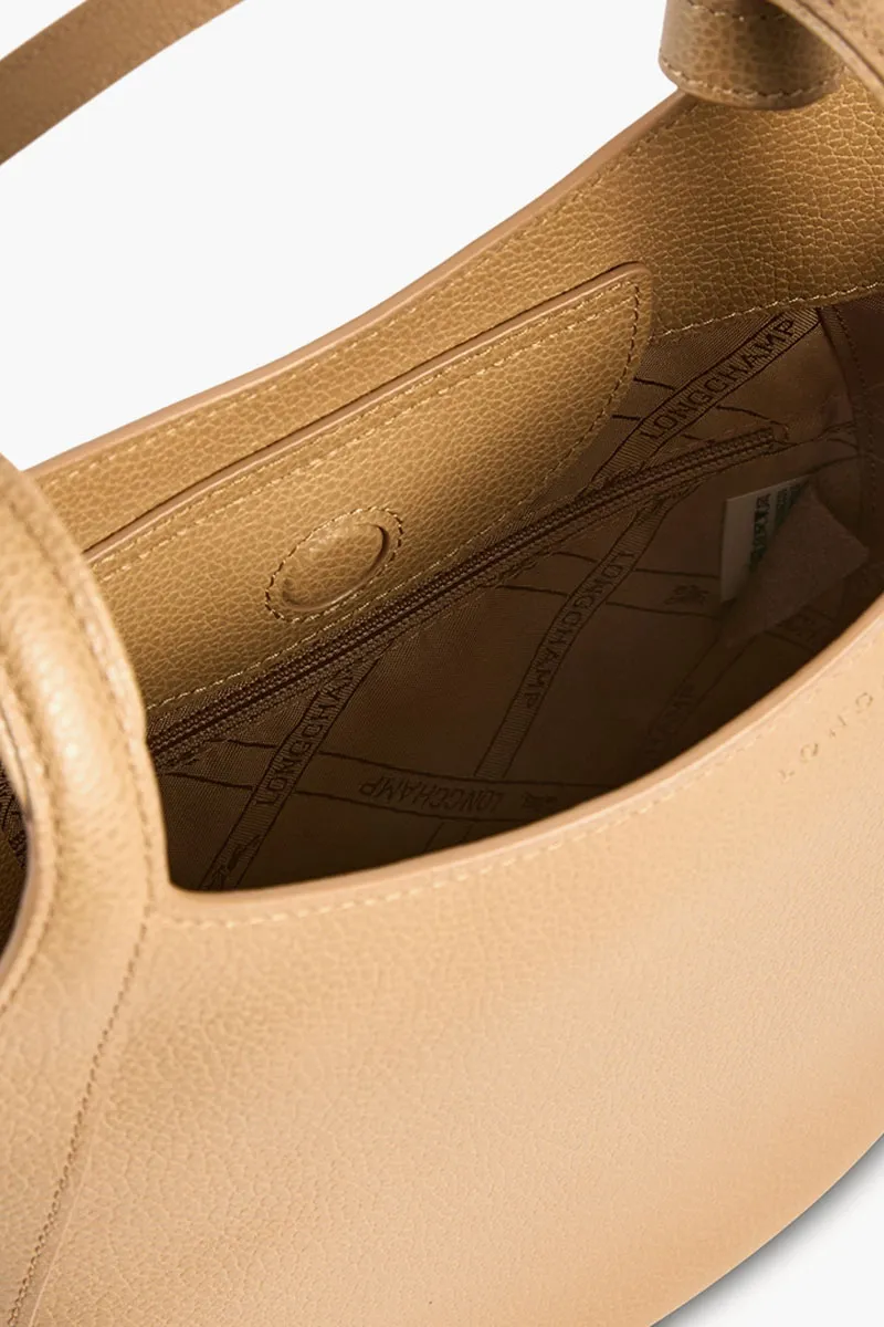 LONGCHAMP Le Foulonné Small Handbag in Biscuit Leather 2