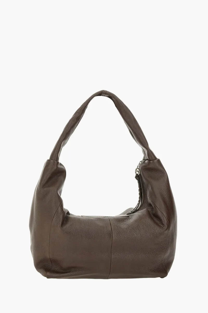 LONGCHAMP Large Le Pliage Xtra Hobo Shoulder Bag in Mocha Goatskin Leather 2