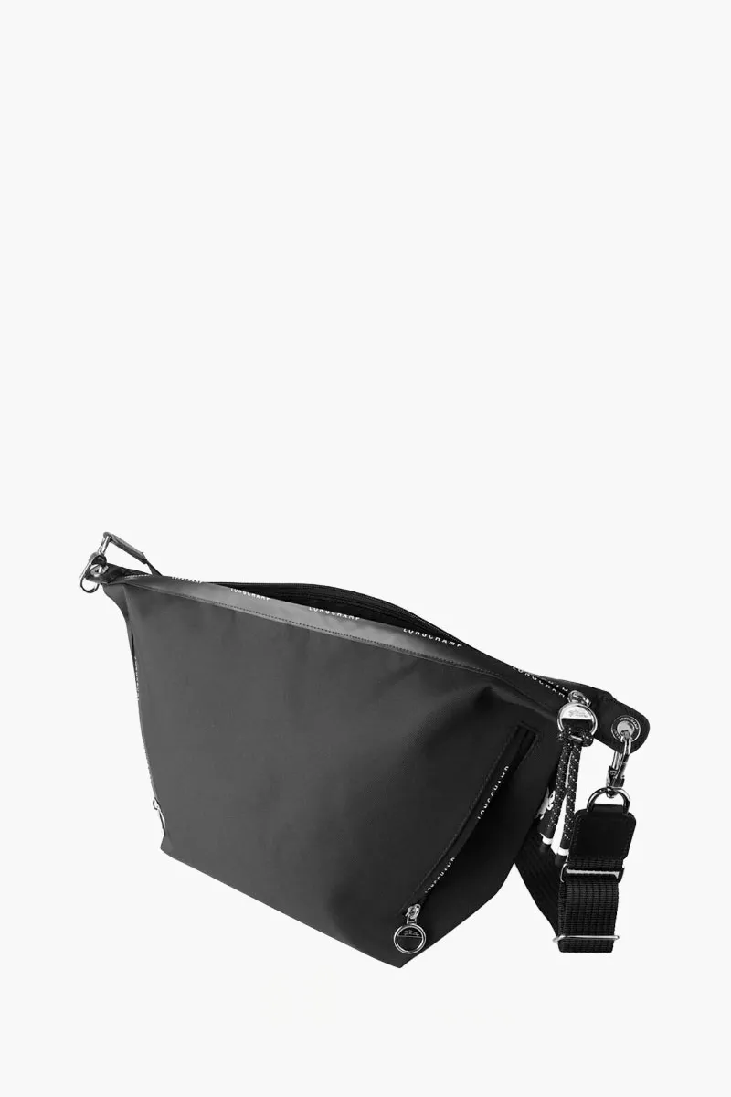 LONGCHAMP Le Pliage Energy Crossbody Bag in Black Recycled Canvas 1