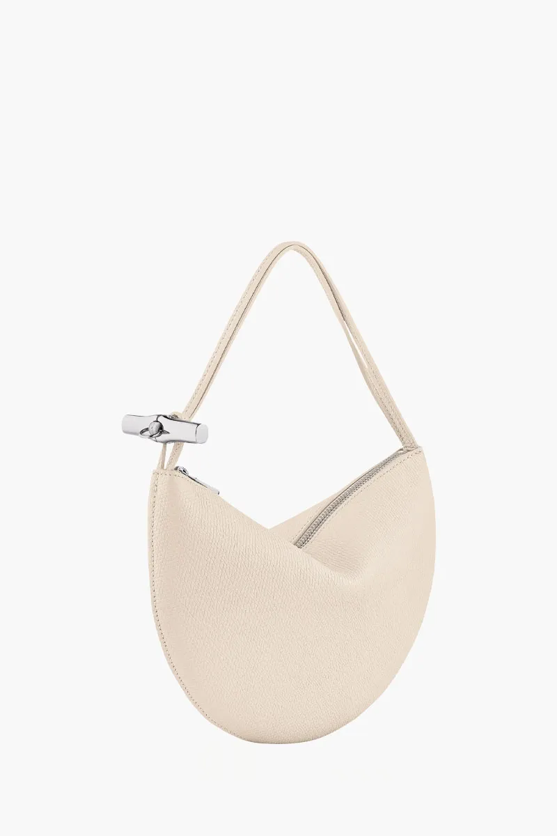 LONGCHAMP Le Roseau Clutch in Paper Cowhide Leather 1