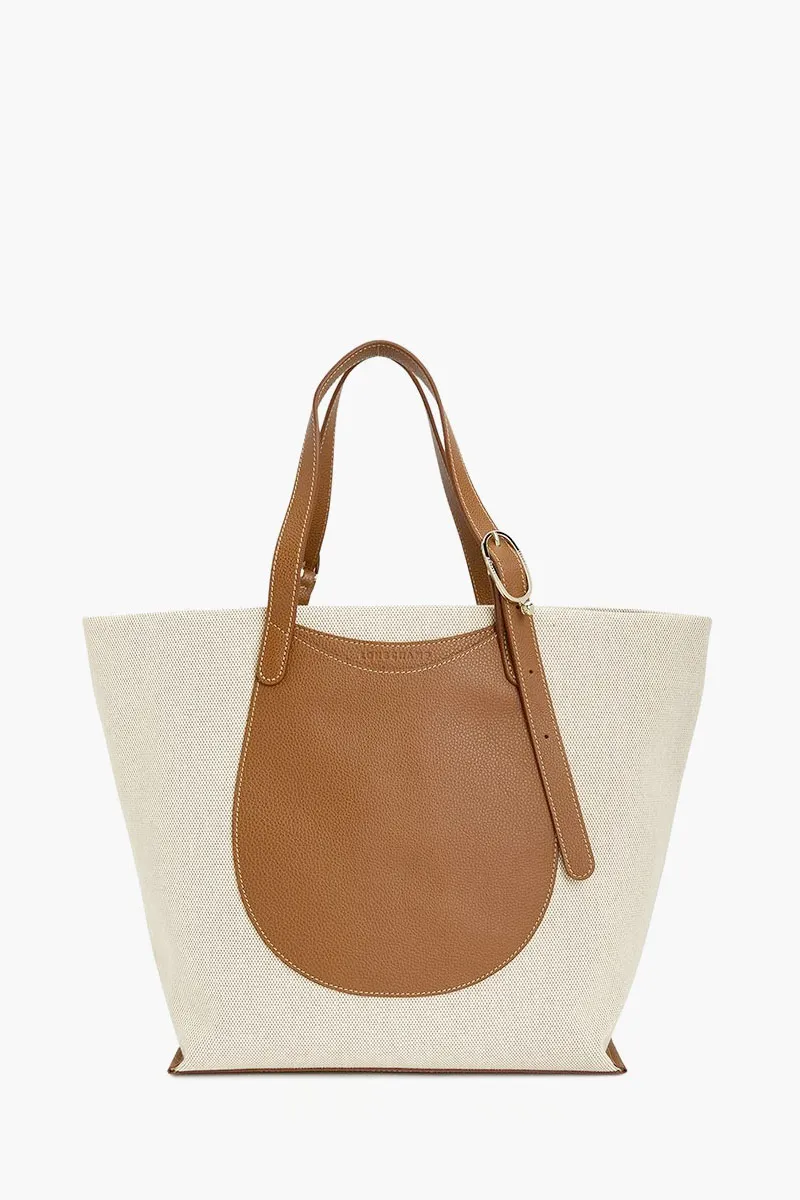 LONGCHAMP Xtra Large Complice Tote Bag in Caramel/Natural Canvas 0