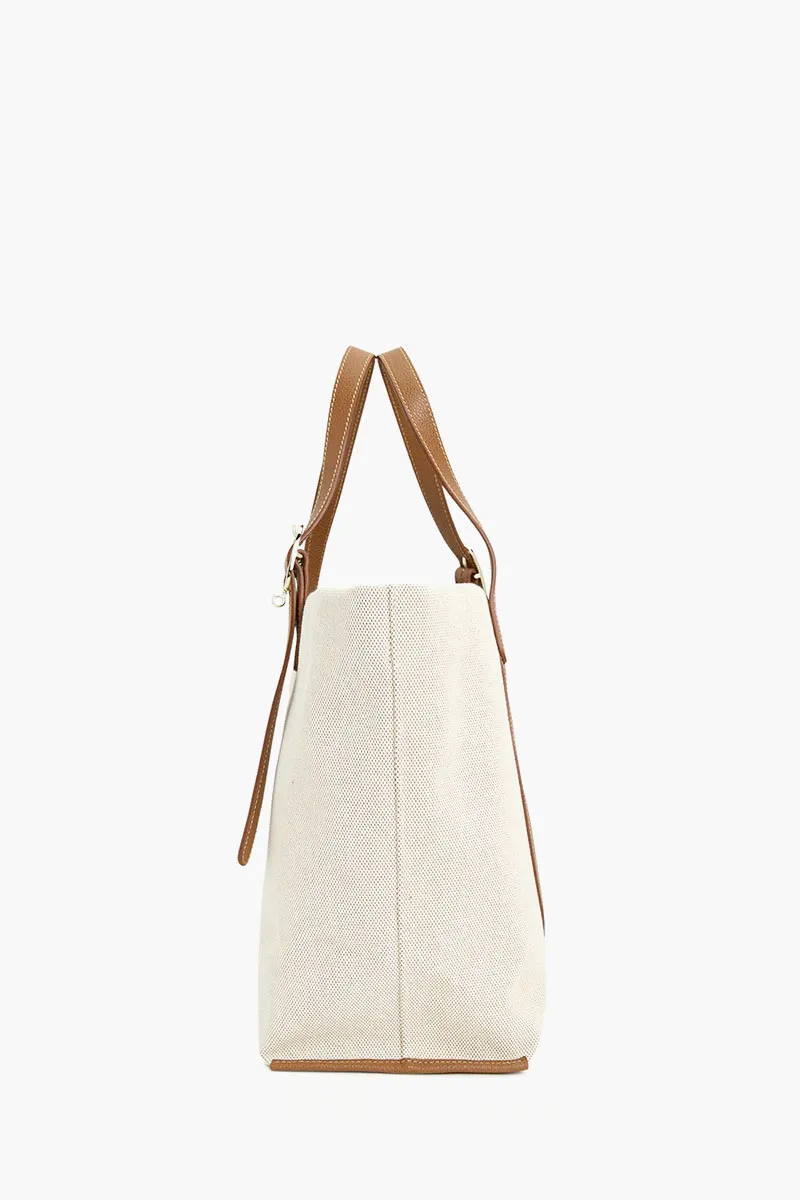 LONGCHAMP Xtra Large Complice Tote Bag in Caramel/Natural Canvas 1