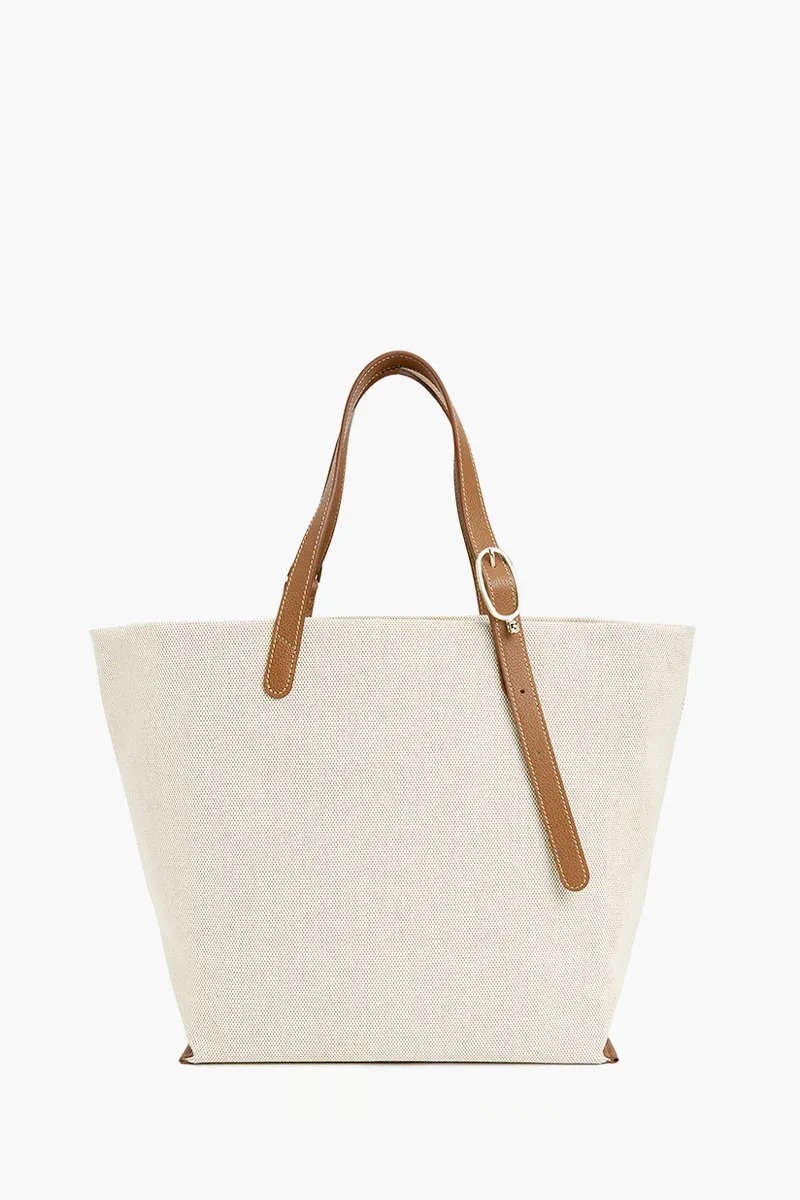 LONGCHAMP Xtra Large Complice Tote Bag in Caramel/Natural Canvas 2