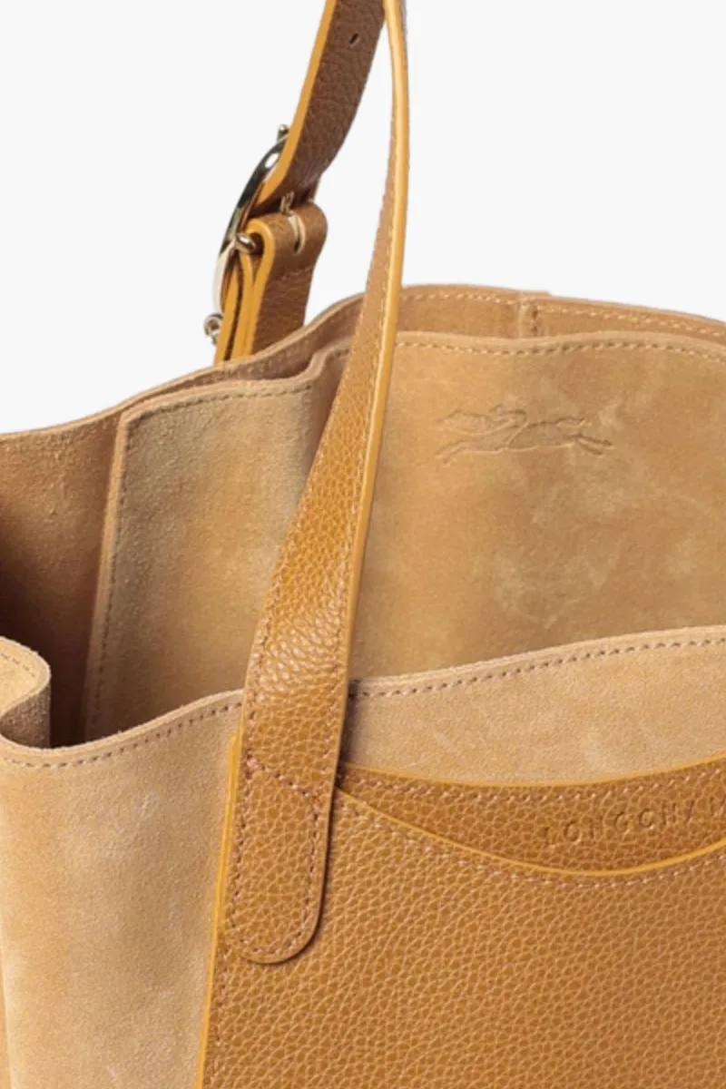LONGCHAMP Complice Xl Tote Bag in Pecan Suede Calfskin 2