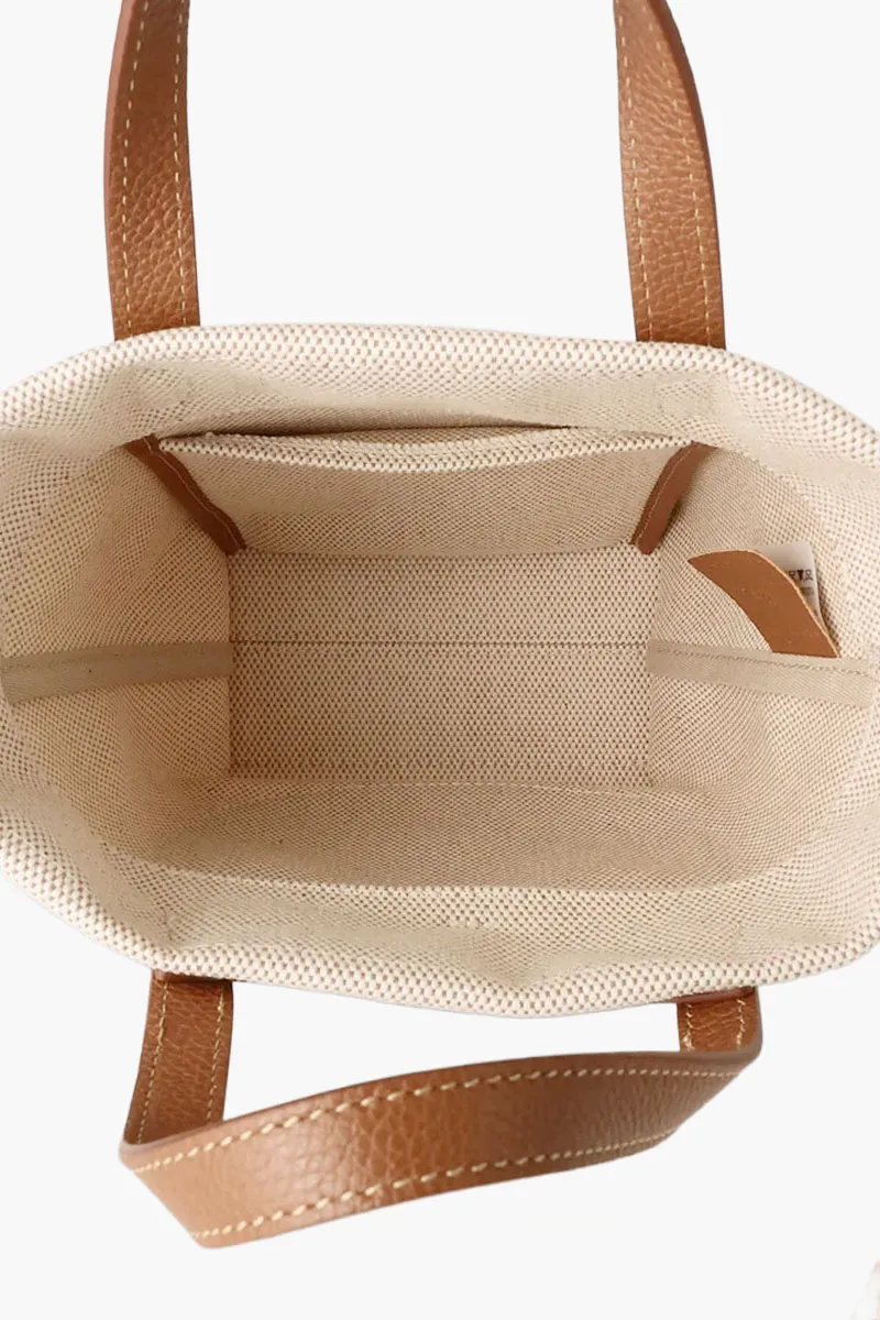 LONGCHAMP Small Complice Crossbody Bag in Caramel/Natural Canvas 3