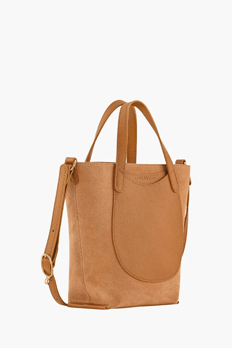 LONGCHAMP Xs Complice Shoulder Bag in Pecan Suede Calfskin 1