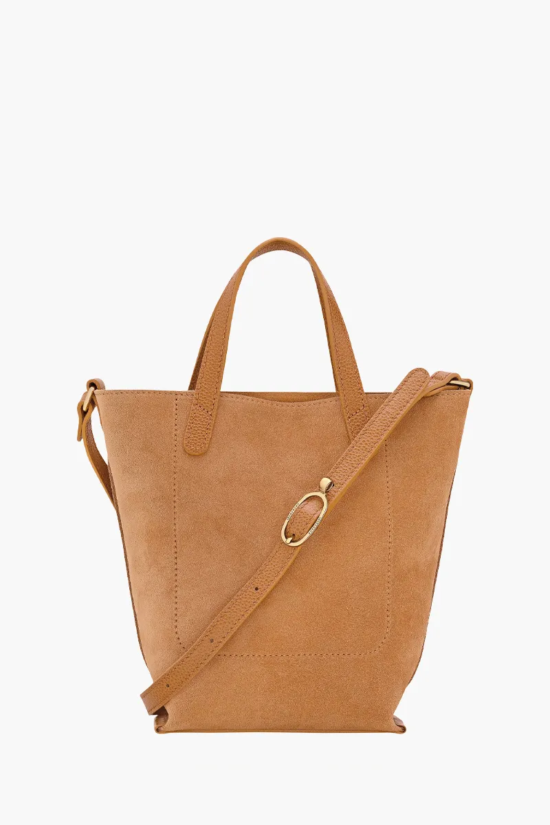 LONGCHAMP Xs Complice Shoulder Bag in Pecan Suede Calfskin 2