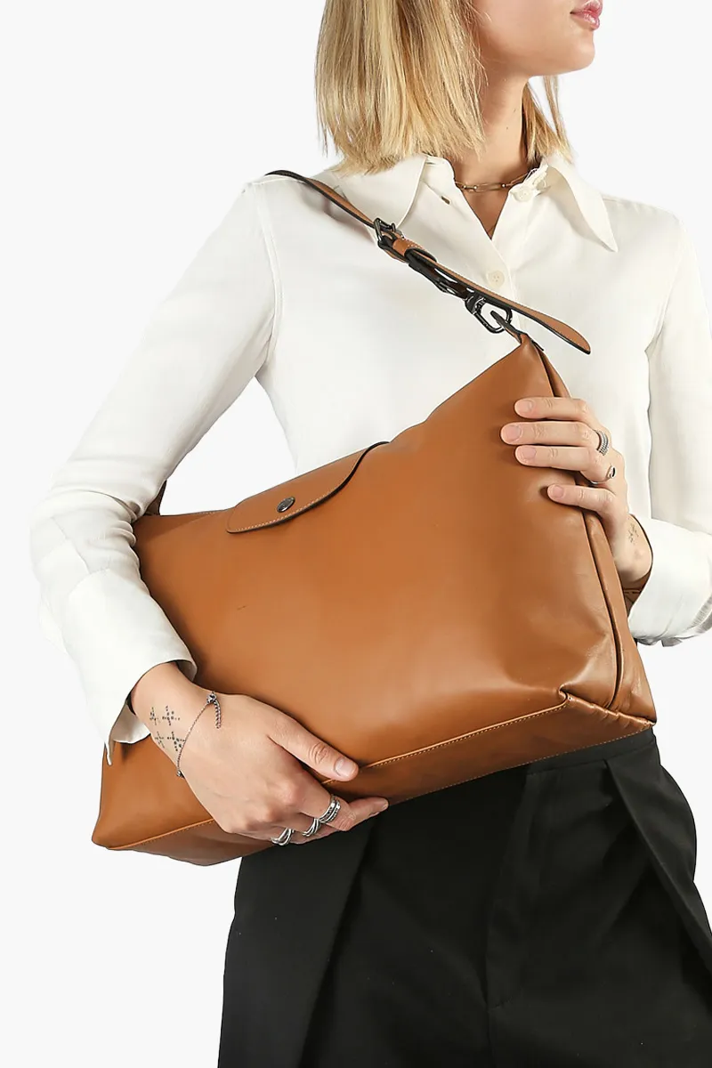 LONGCHAMP Le Pliage Extra Xl Shoulder Bag in Cashew Cowhide Leather 3