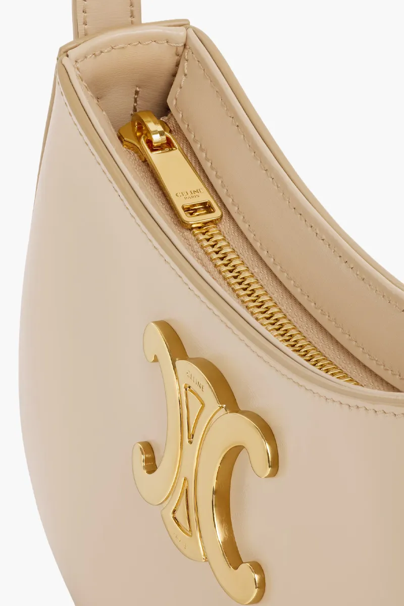 CELINE Medium Tilly Shoulder Bag in Nude Shiny Calfskin 2