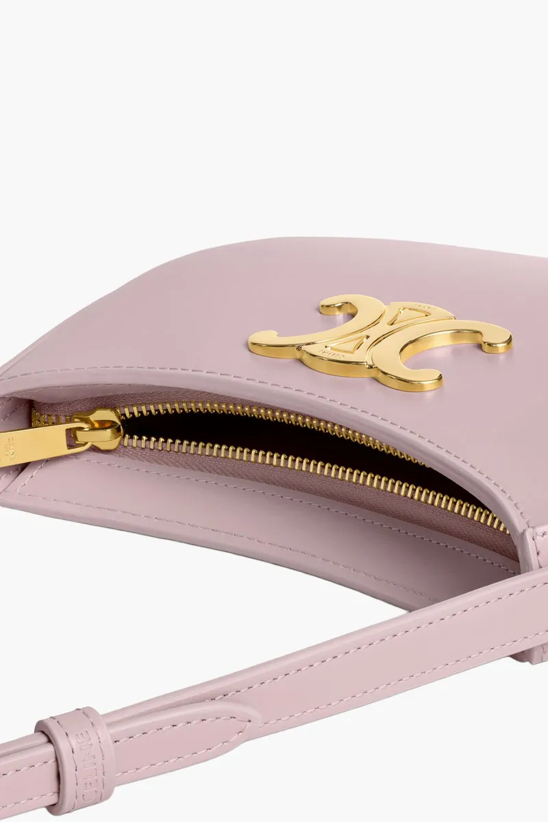 CELINE Medium Tilly Shoulder Bag in Bleached Pink Shiny Calfskin 3