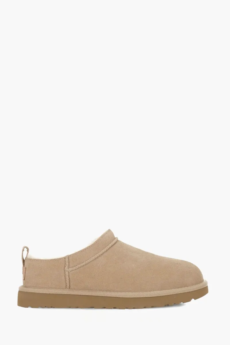 UGG Women Classic Micro Ankle Boots in Sand Suede with Logo 0