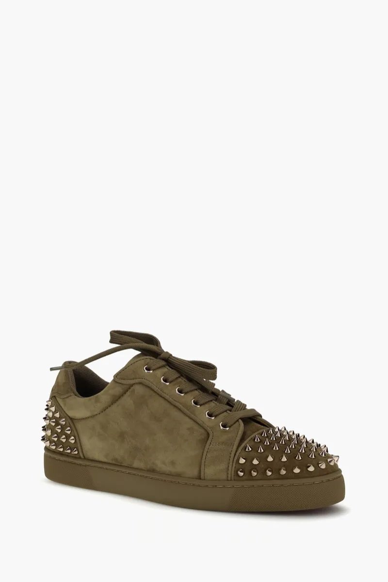 CHRISTIAN LOUBOUTIN Men Seavaste 2 Lace-Up Sneakers in Brown Calfskin 2