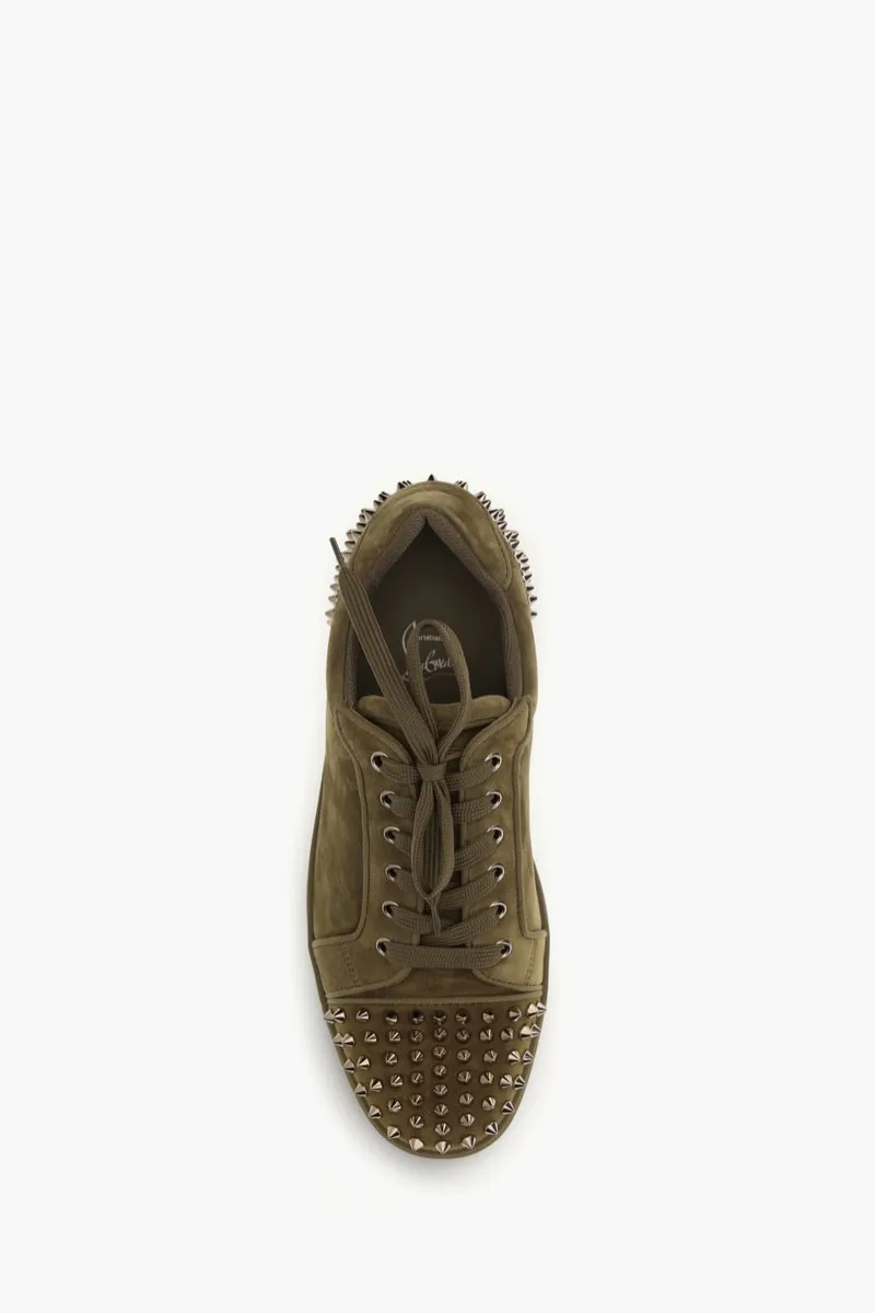 CHRISTIAN LOUBOUTIN Men Seavaste 2 Lace-Up Sneakers in Brown Calfskin 3
