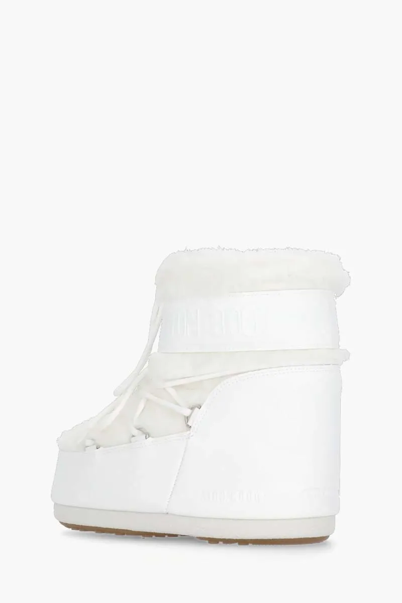 MOON BOOT Women Icon Low Faux-Fur Boots in Optical White 2