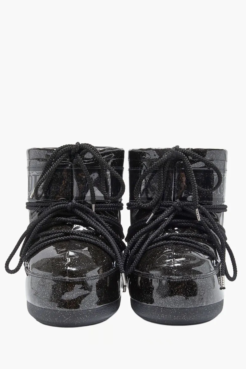 MOON BOOT Women Icon Low Glitter Boots in Black 2