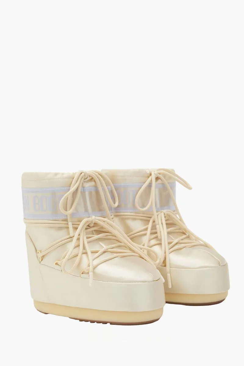 MOON BOOT Women Icon Low Pearly Boots in Ivory 1