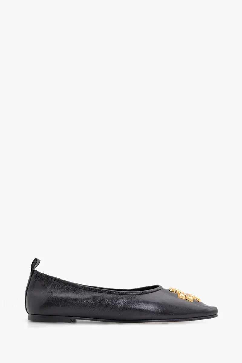 TORY BURCH Women Eleanor Ballet in Perfect Black 0