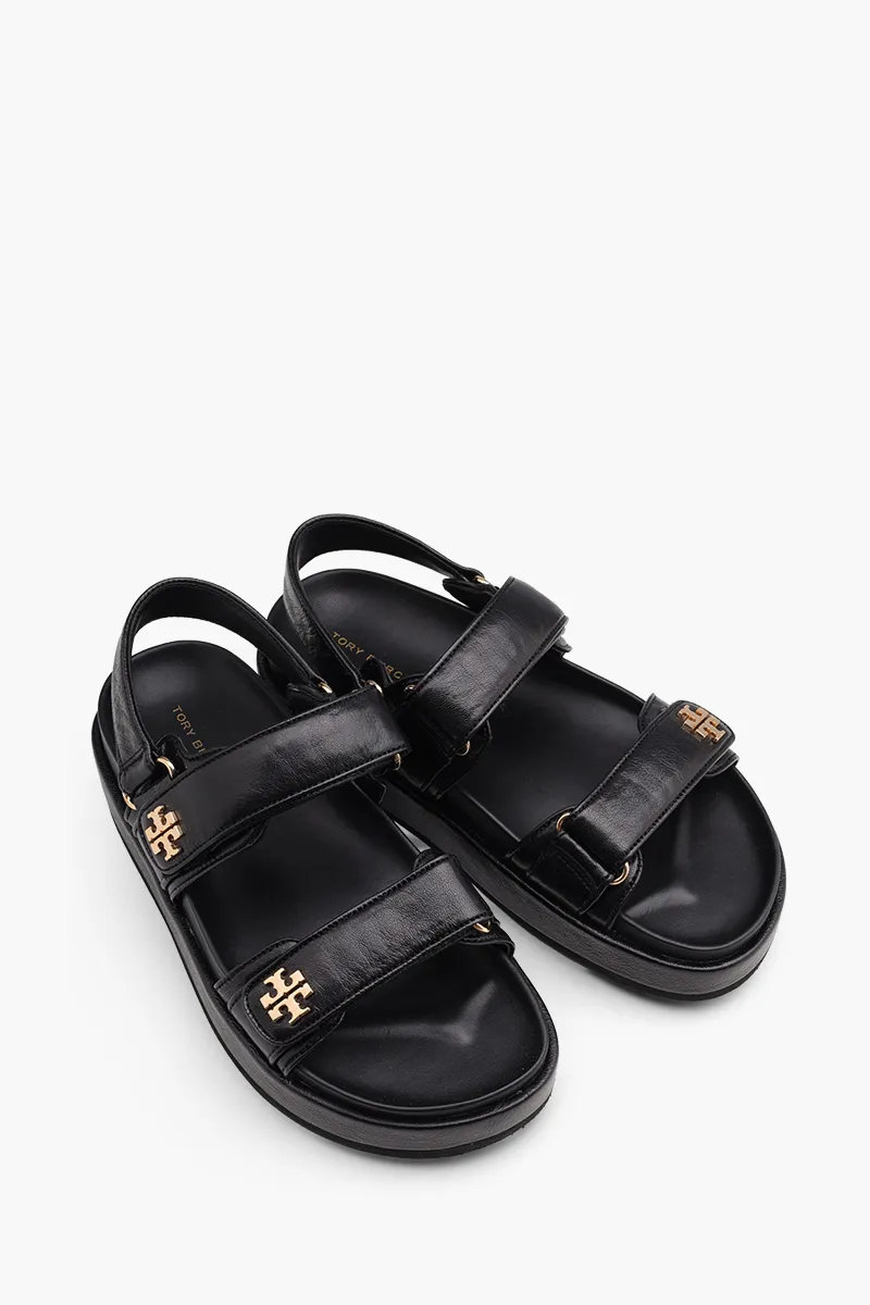 TORY BURCH Kira Sport Velcro Strap Sandals in Black 1