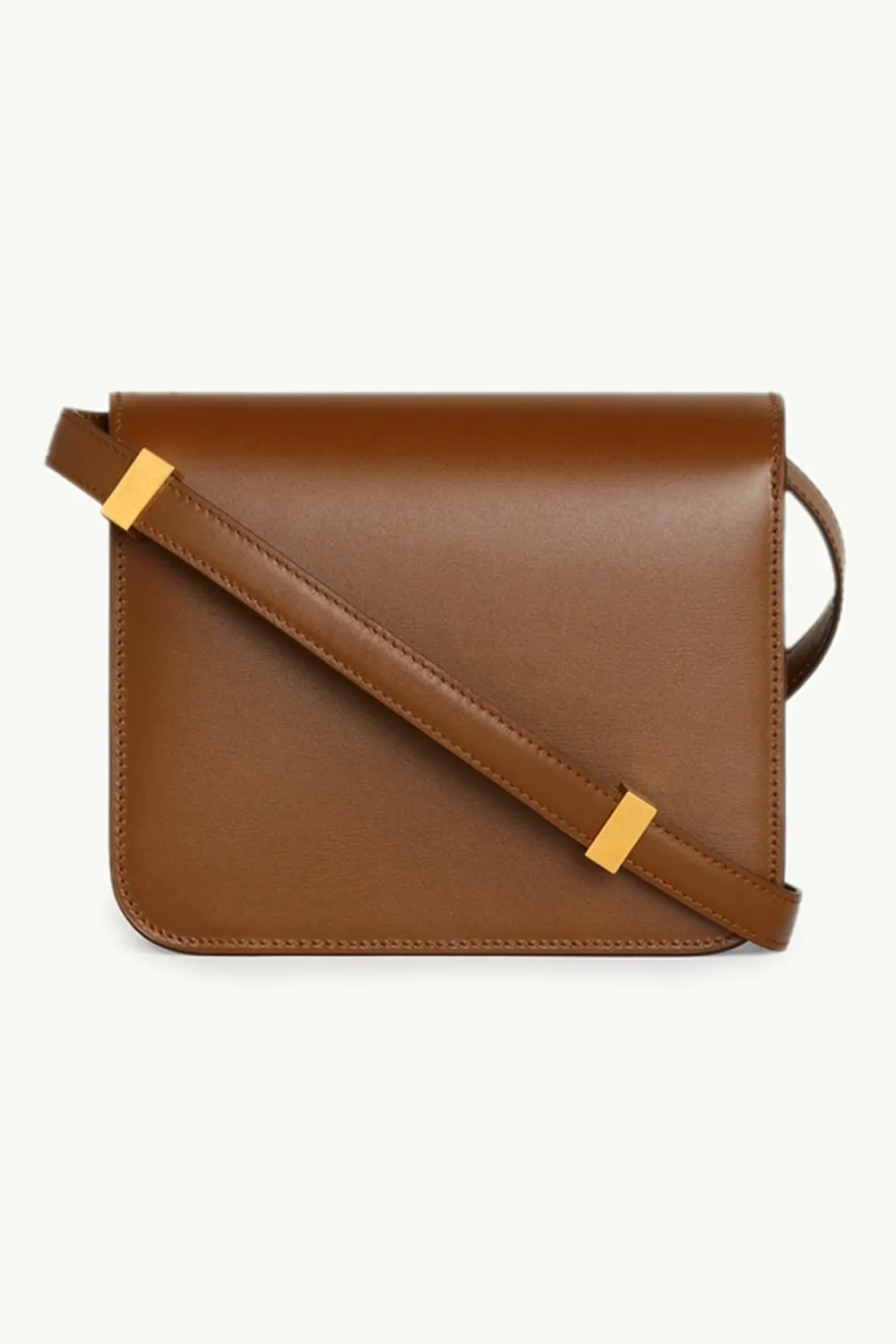 CELINE Teen Classic Box Shoulder Bag in Camel GHW 1