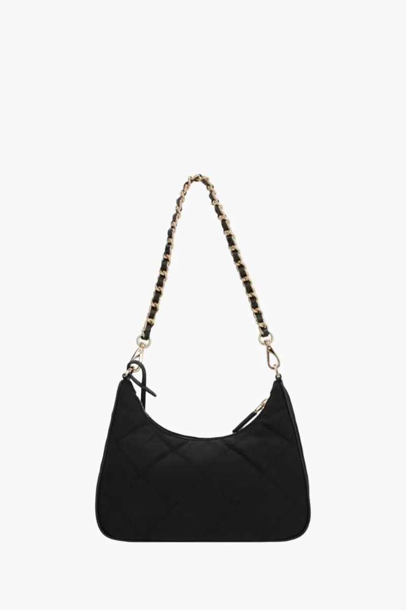 PRADA Mini Re-Edition 1995 Chaîne Lightly Padded Shoulder Bag in Black Re-Nylon 1