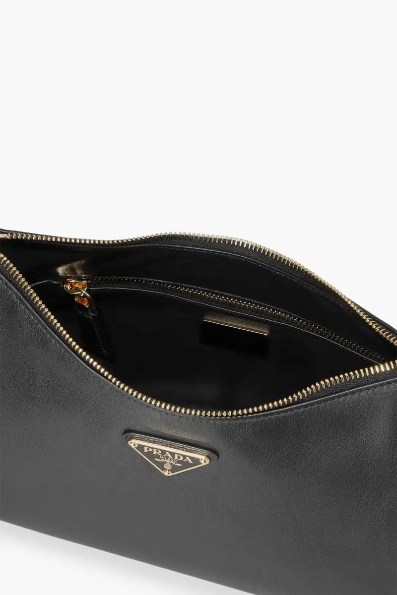 PRADA Medium Aimee Shoulder Bag in Black Leather 3