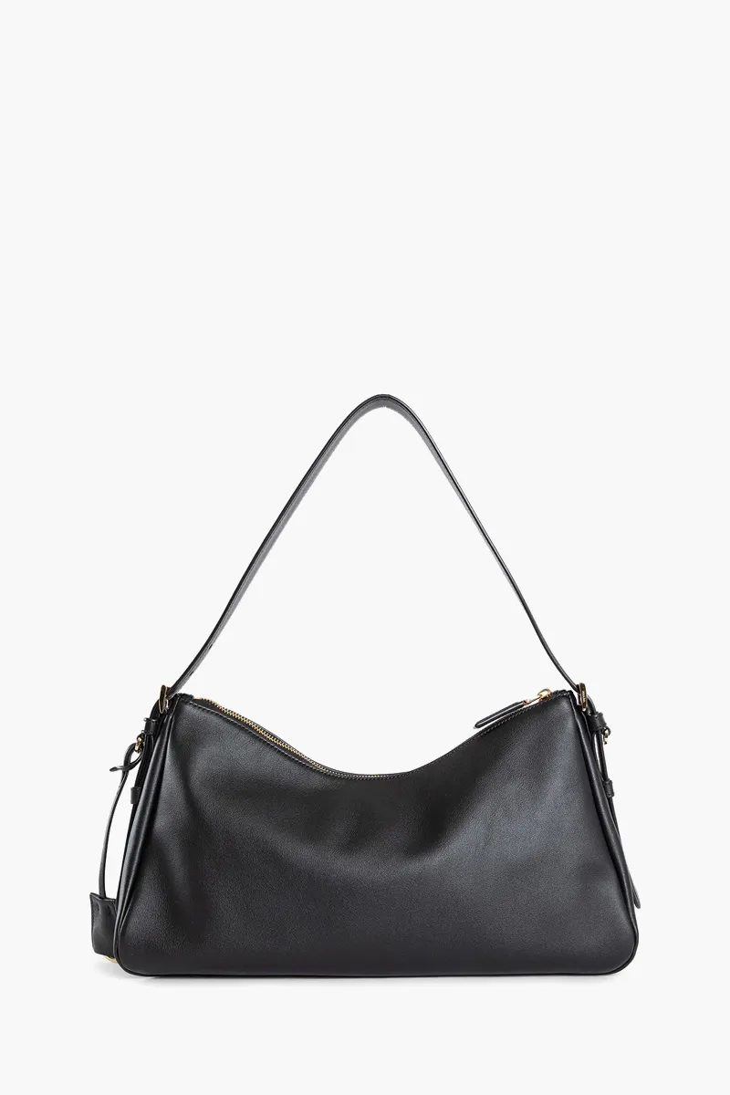 PRADA Medium Aimée Shoulder Bag in Black Grained Calfskin 2
