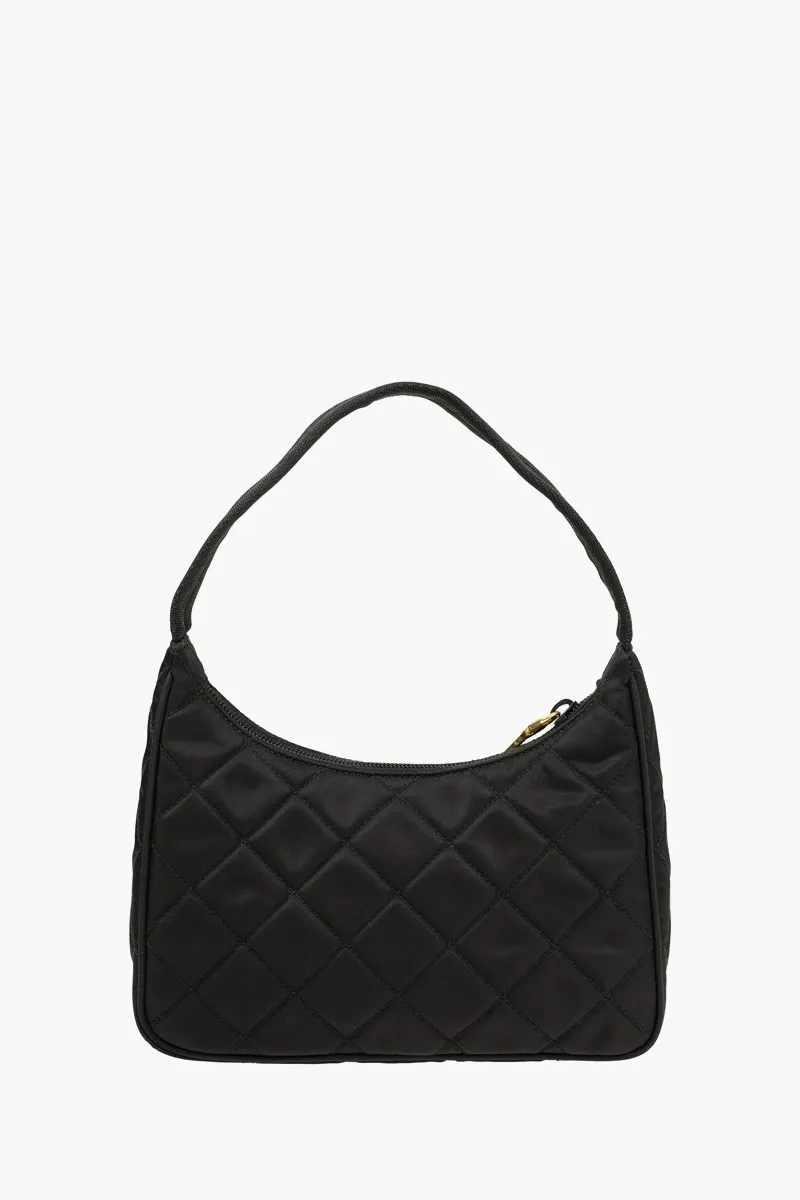 PRADA Contenitore Maniglia Tessuto Shoulder bag in Black Nylon 2