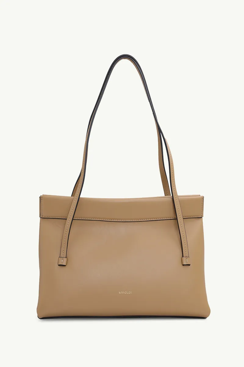 WANDLER Mini Joanna Shoulder Bag in Gingerbread Soft Calf Leather 0