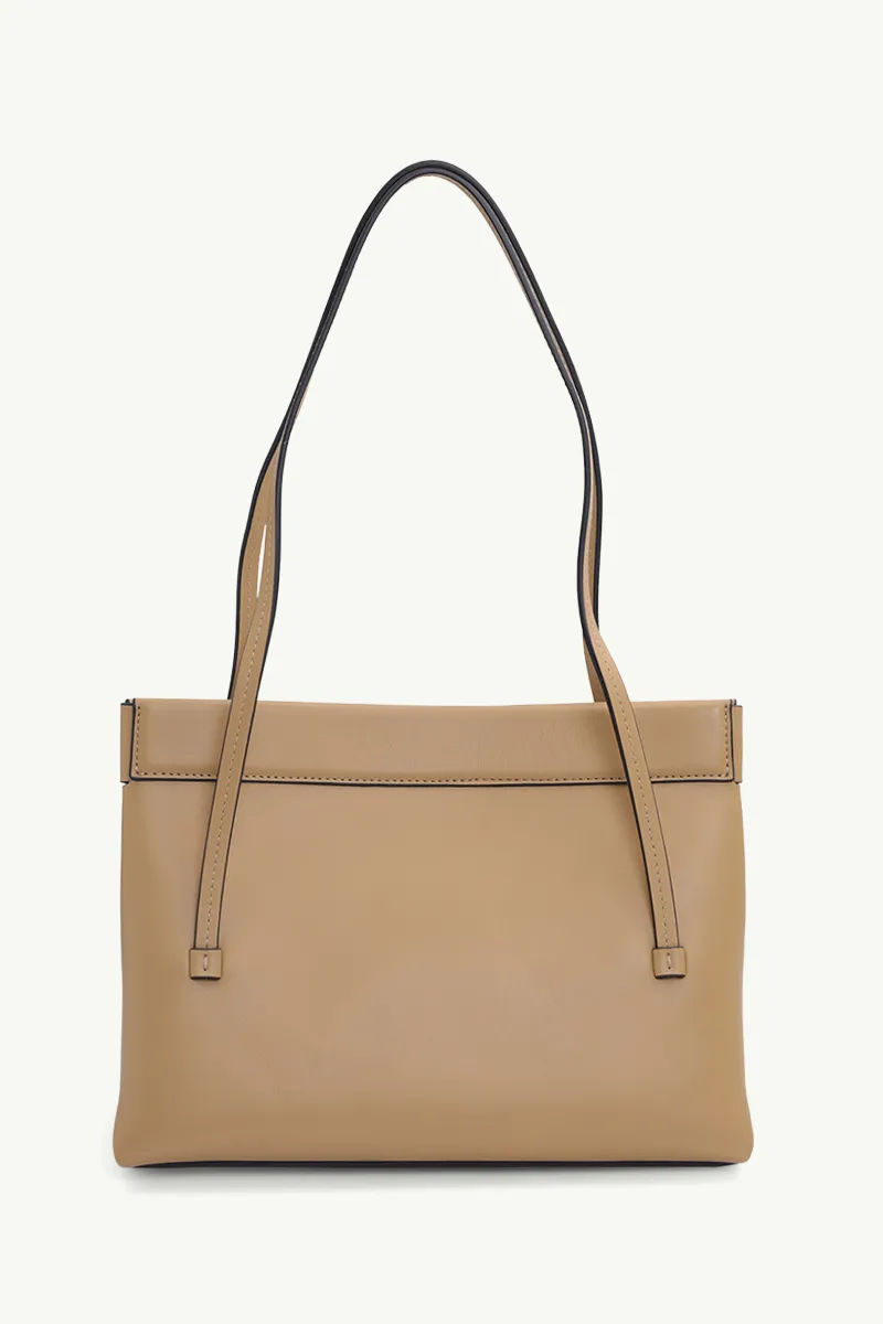 WANDLER Mini Joanna Shoulder Bag in Gingerbread Soft Calf Leather 1