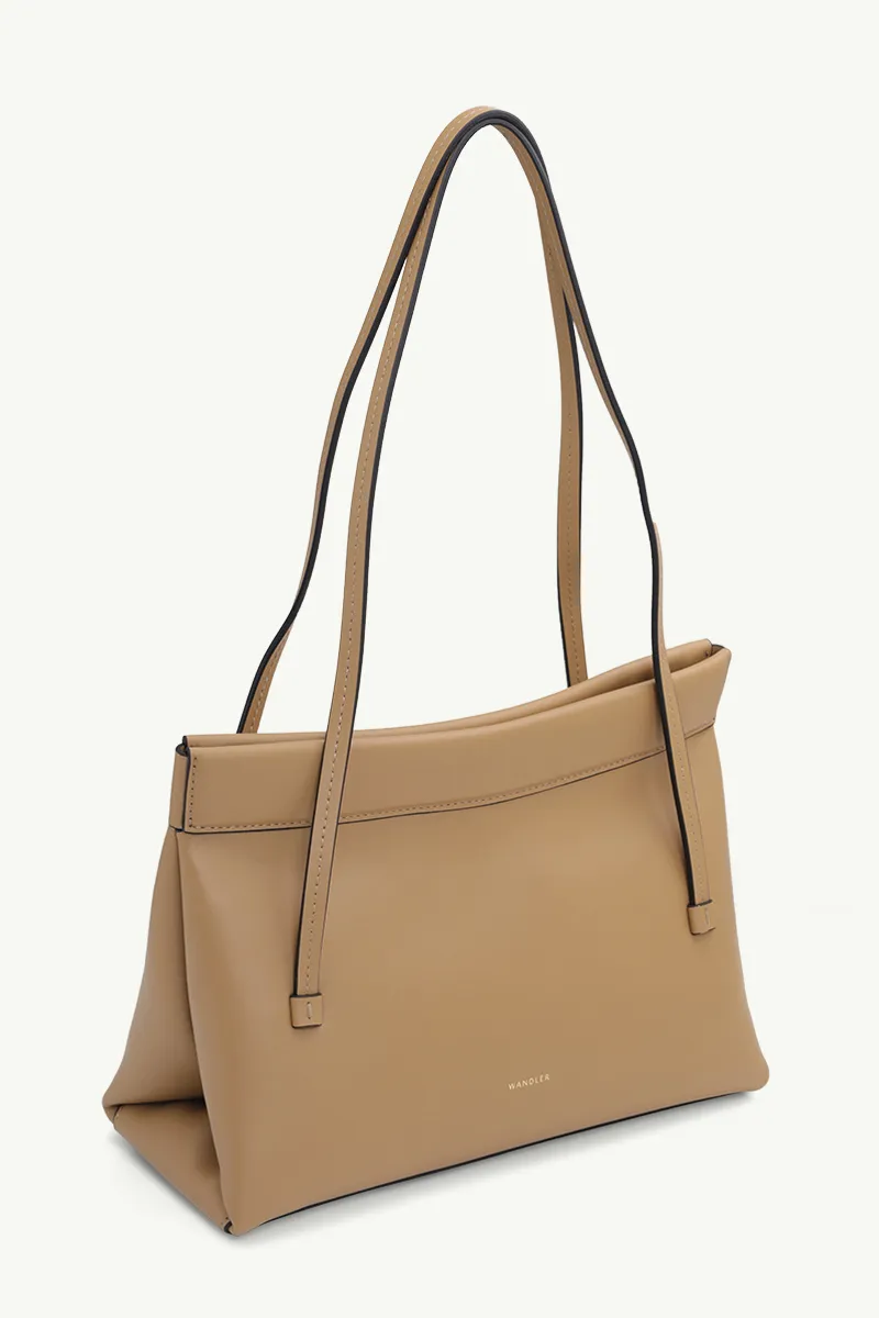 WANDLER Mini Joanna Shoulder Bag in Gingerbread Soft Calf Leather 2