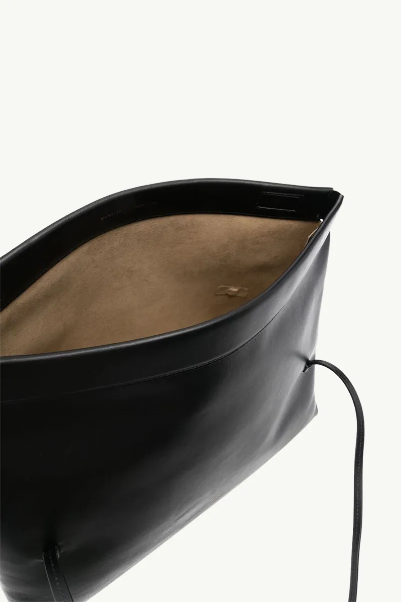 WANDLER Big Joanna Shoulder Bag in Black Soft Calf Leather 2